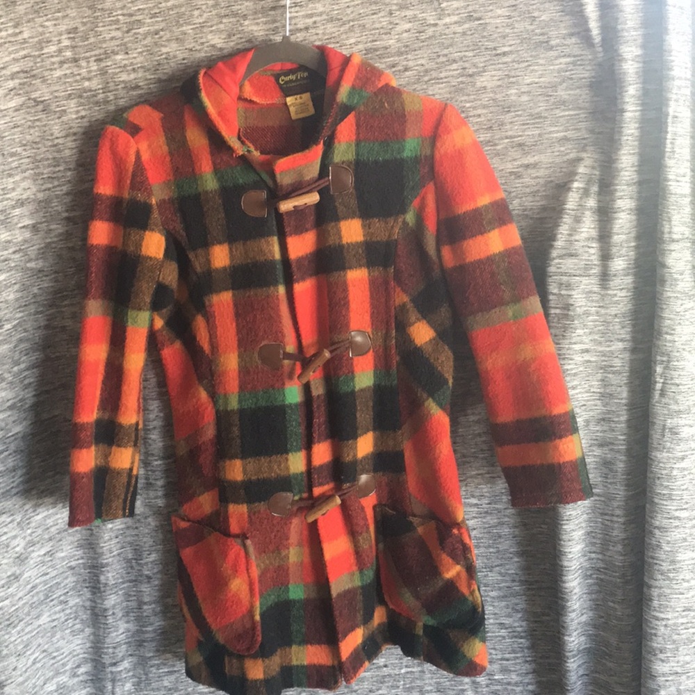 Vintage plaid coat